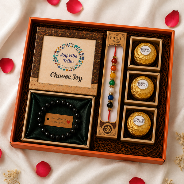 Raksha Bandhan Guardian Gift Box (Black Tourmaline Bracelet)