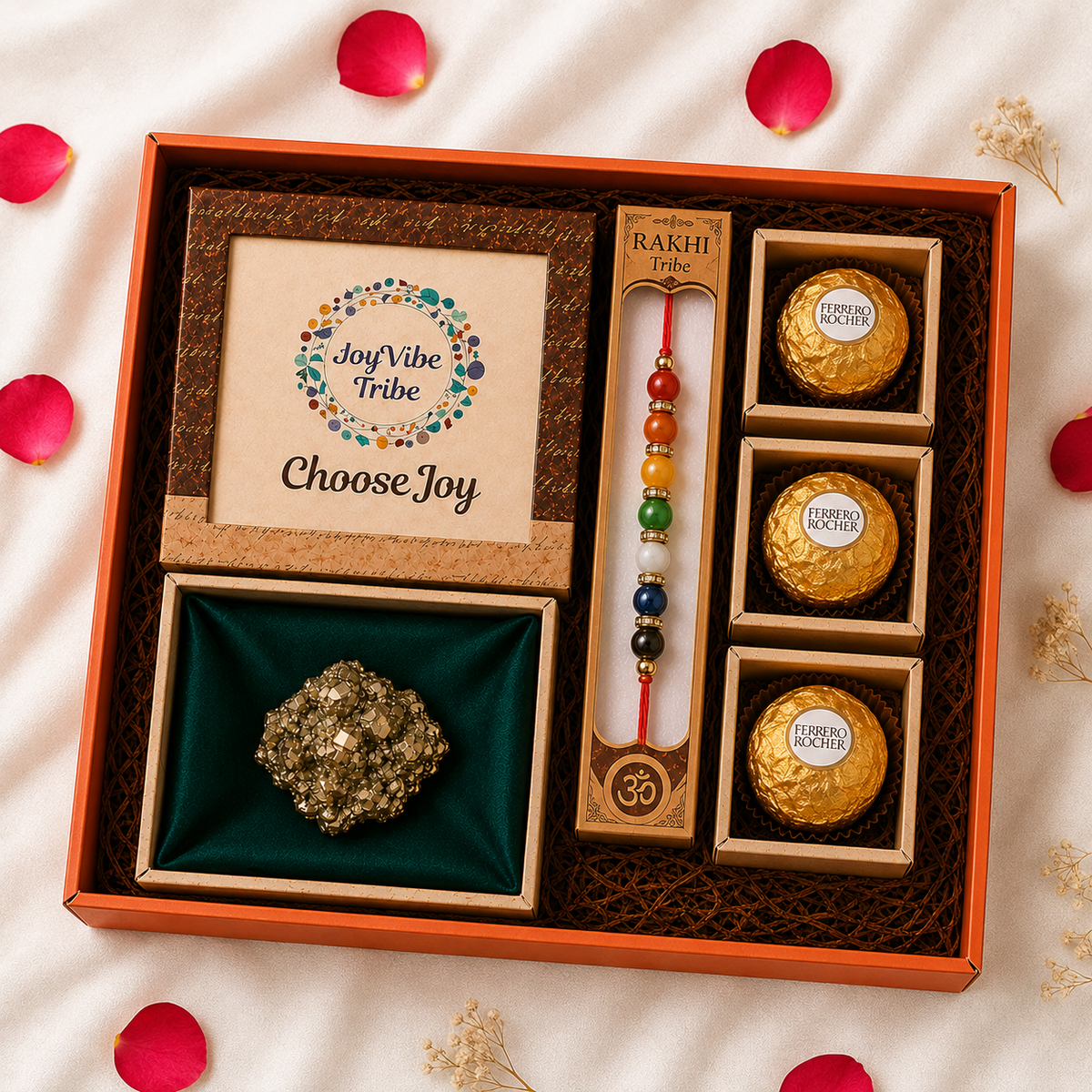 Raksha Bandhan Abundance Gift Box (Raw Pyrite Stone)