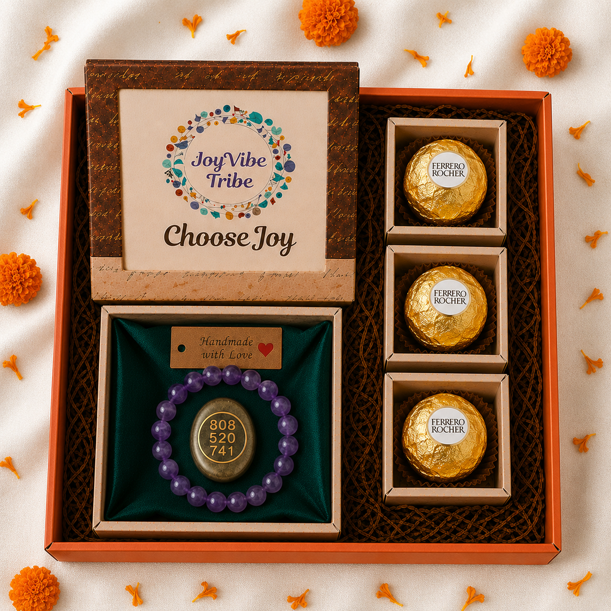 Raksha Bandhan Peace Gift Box (Amethyst Bracelet)