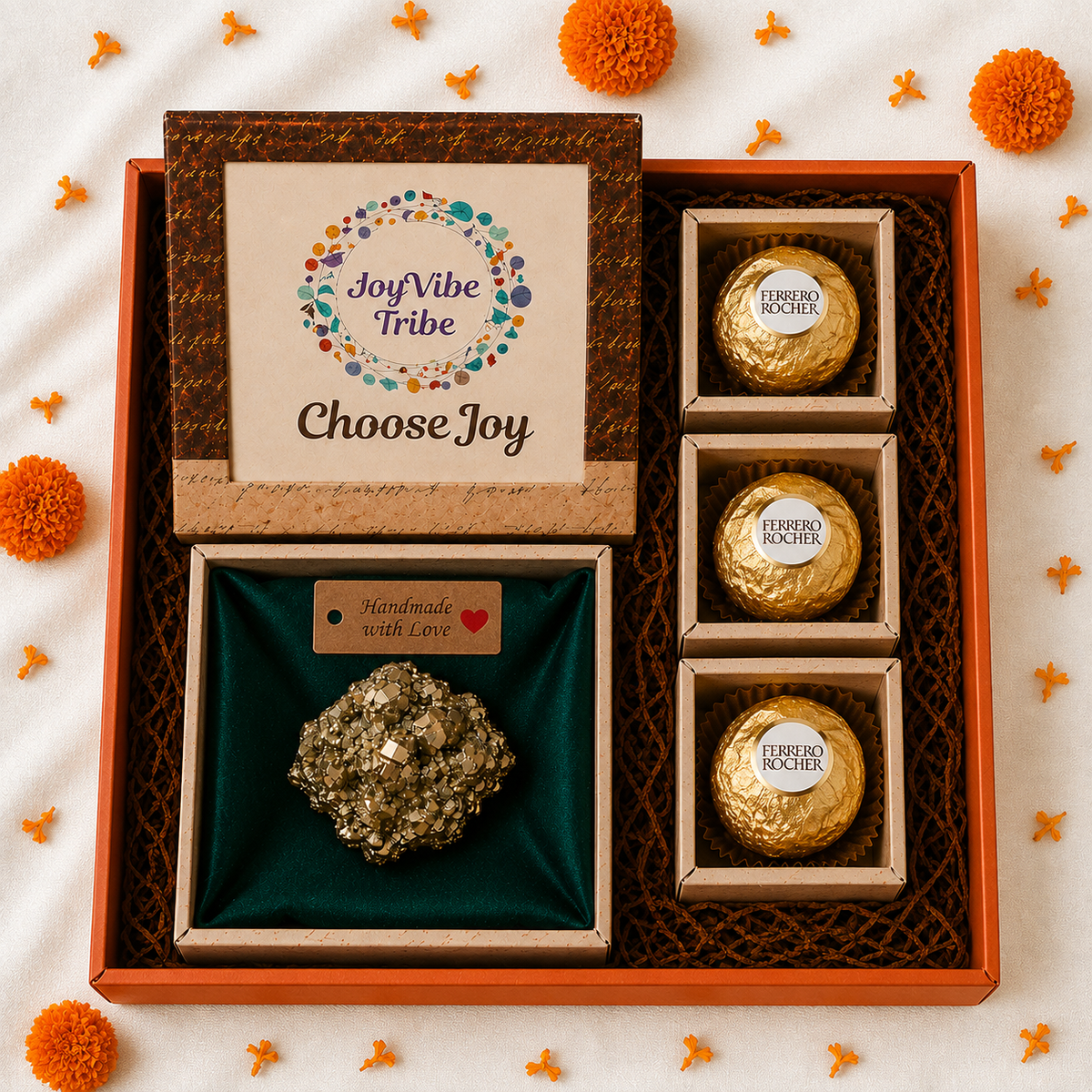 Raksha Bandhan Abundance Gift Box (Raw Pyrite Stone)